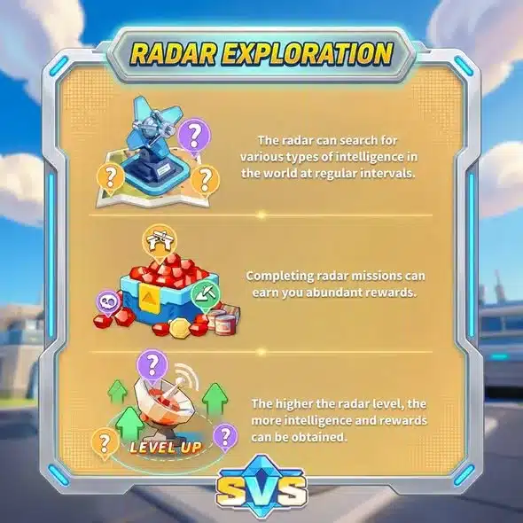 SVS Fantasy Oasis Radar Exploration Guide SVS Radar Exploration Screen